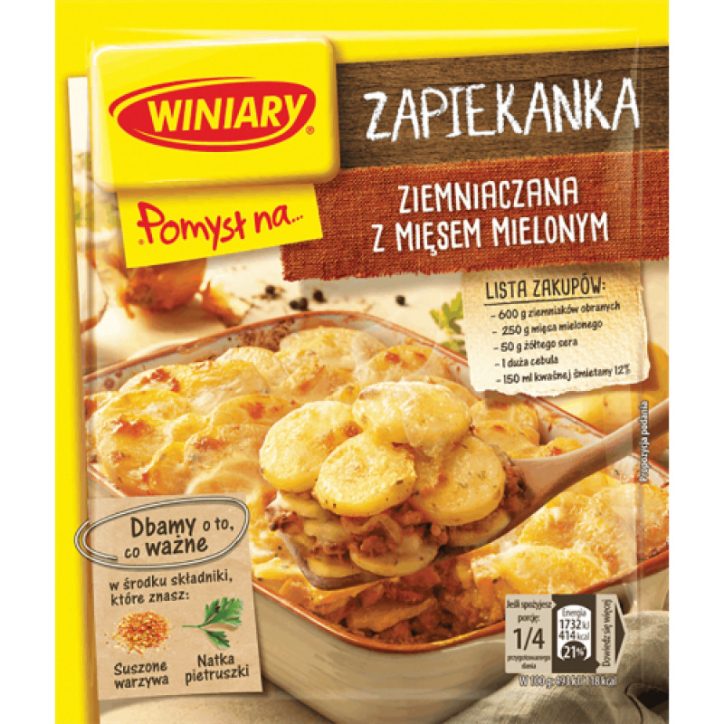 WINIARY POMYSL NA ZAPIEKANKE Z MIESEM MIELONYM 42G