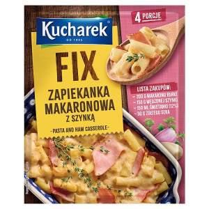 KUCHAREK FIX ZAPIEKANKA MAKARONOWA Z SZYNKA 35G