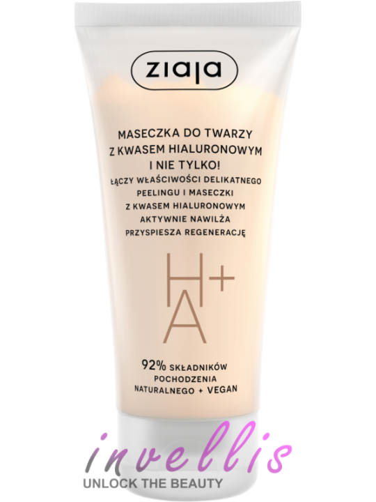 ZIAJA HYALURONIC ACID FACE MASK WITH PEELING 55ML