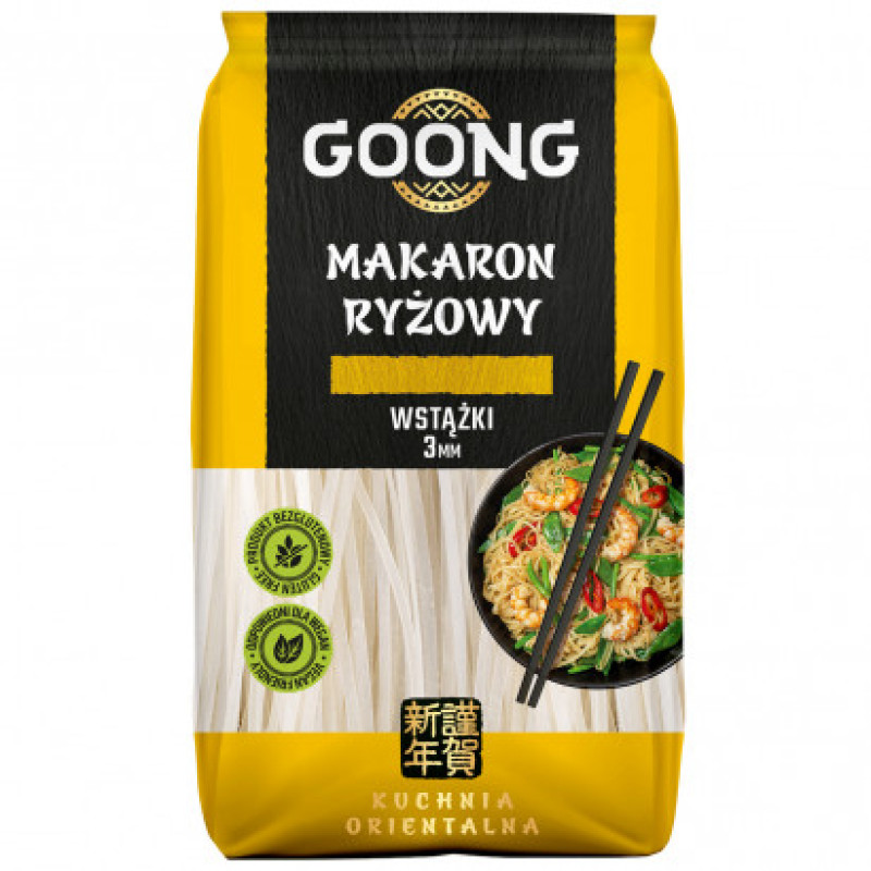 GOONG MAKARON RYZOWY WSTAZKI 3MM 200G