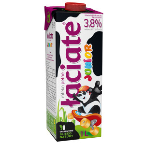 MLEKPOL MLEKO UHT LACIATE JUNIOR 3.8% 1L kasztelan bedford polski sklep uk invellis online onlybio neboa ziaja