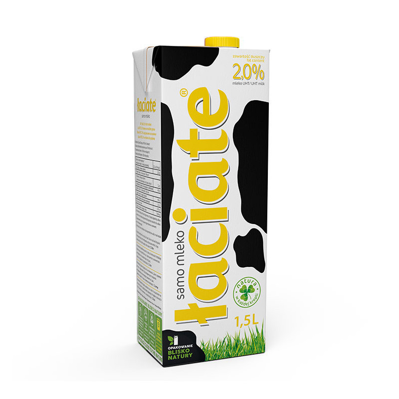 MLEKPOL MLEKO UHT LACIATE 2% 1.5L kasztelan bedford polski sklep uk invellis online onlybio neboa ziaja