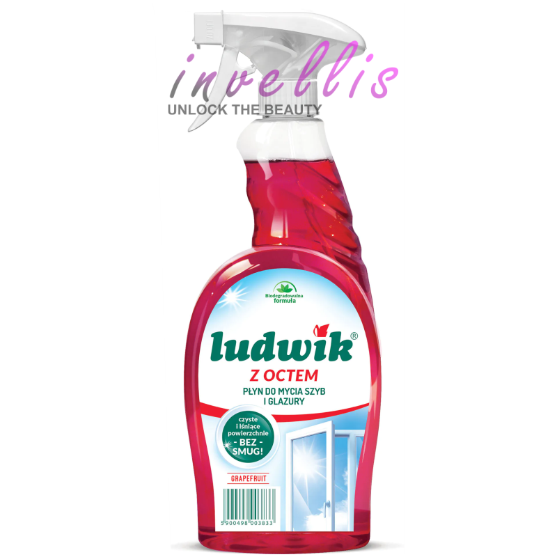 LUDWIK PLYN DO MYCIA SZYB I GLAZURY GRAPEFRUIT 600ML