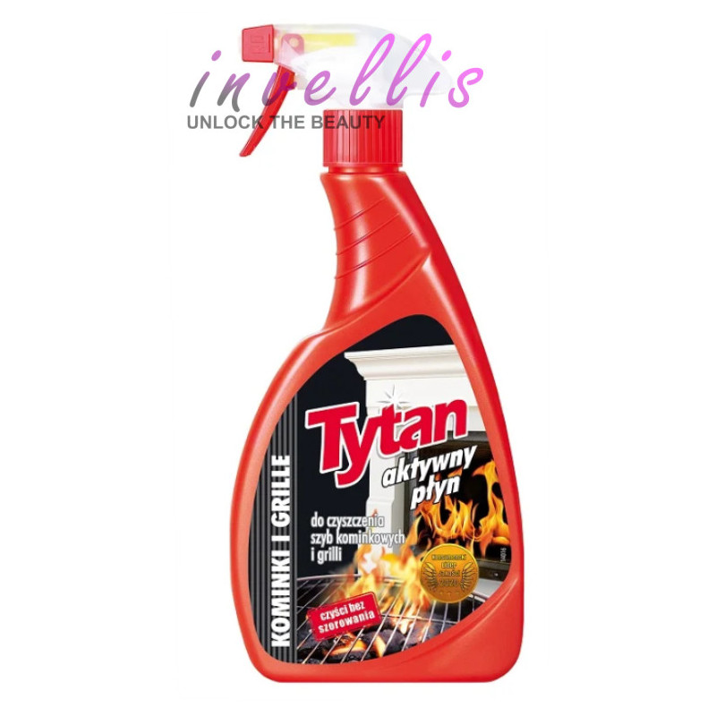 TYTAN PLYN DO CZYSZCZENIA SZYB KOMINKOW I GRILLI 500G