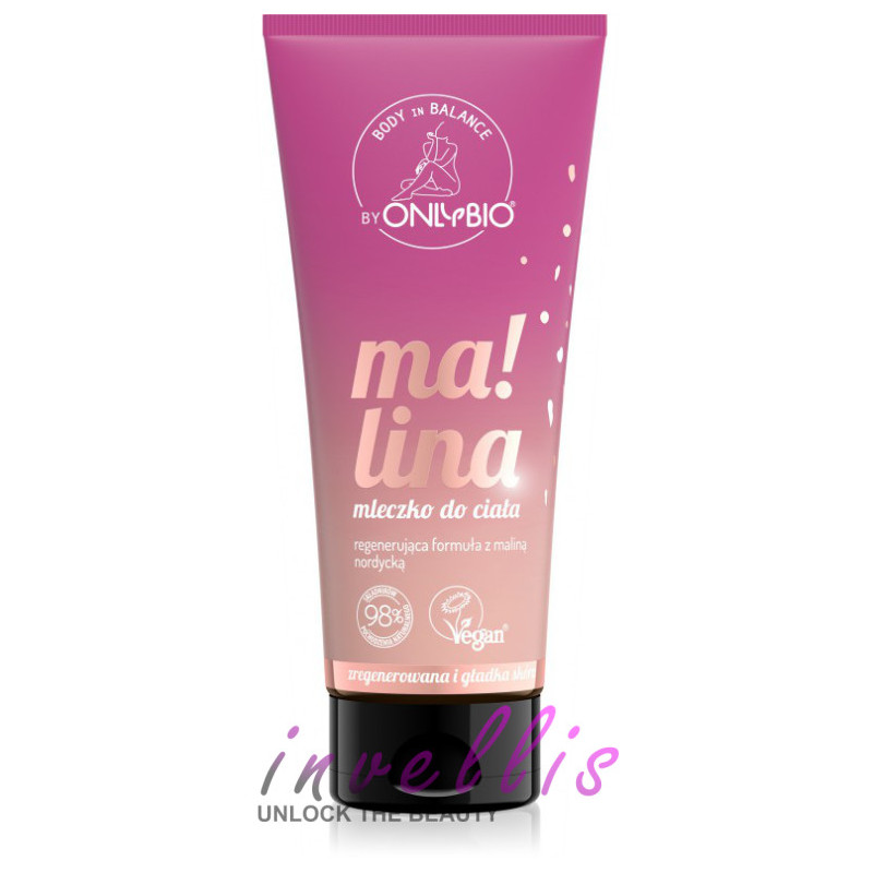 ONLYBIO MLECZKO DO CIALA MALINOWE 200ML