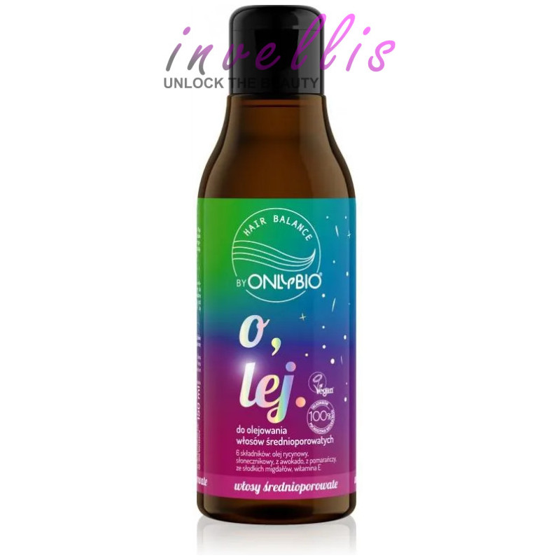 ONLYBIO OLEJ DO OLEJOWANIA WLOSOW SREDNIO POROWATYCH 150ML