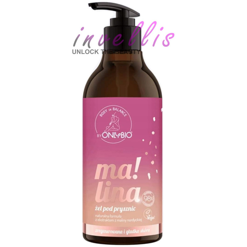 ONLYBIO ZEL POD PRYSZNIC MALINA 400ML
