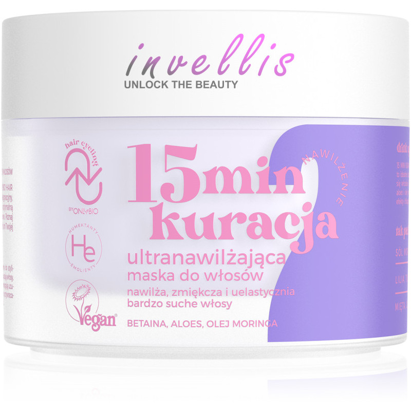 ONLYBIO MASKA DO WLOSOW NAWILZENIE 15MIN KURACJA 280ML