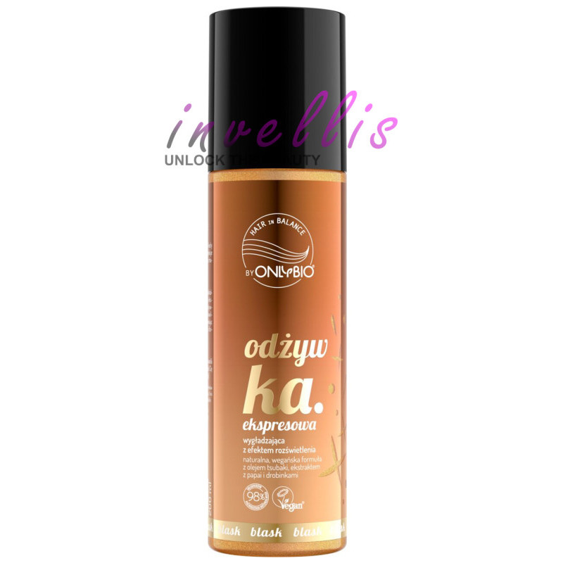 ONLYBIO ODZYWKA BLASK EKSPRESOWA ROZSWIETLENIE 200ML
