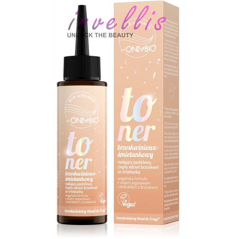 ONLYBIO TONER BRZOSKWINIOWO SMIETANKOWY 100ML