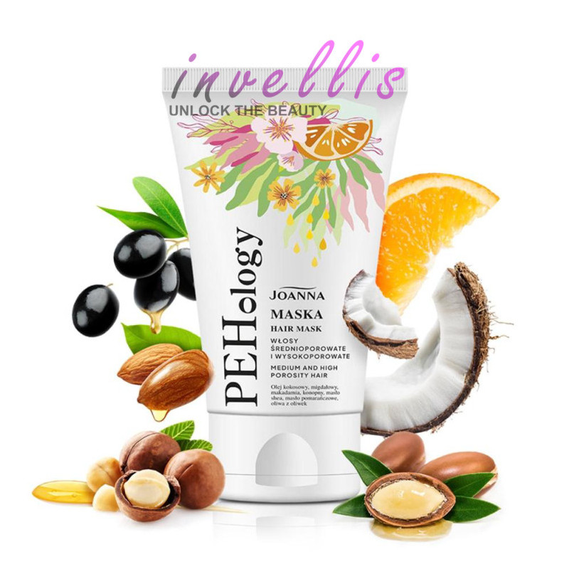 JOANNA PEHOLOGY MASKA DO WLOSOW SREDNIOPOROWATYCH I WYSOKOPOROWATYCH 150G