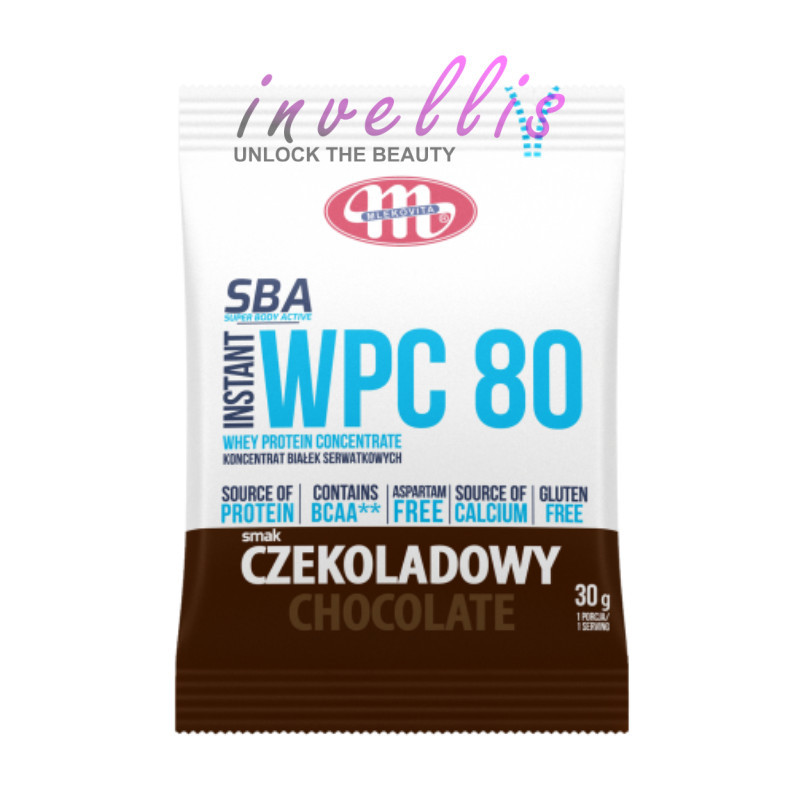 MLEKOVITA ODZYWKA BIALKOWA WPC 80 CZEKOLADOWA 30G