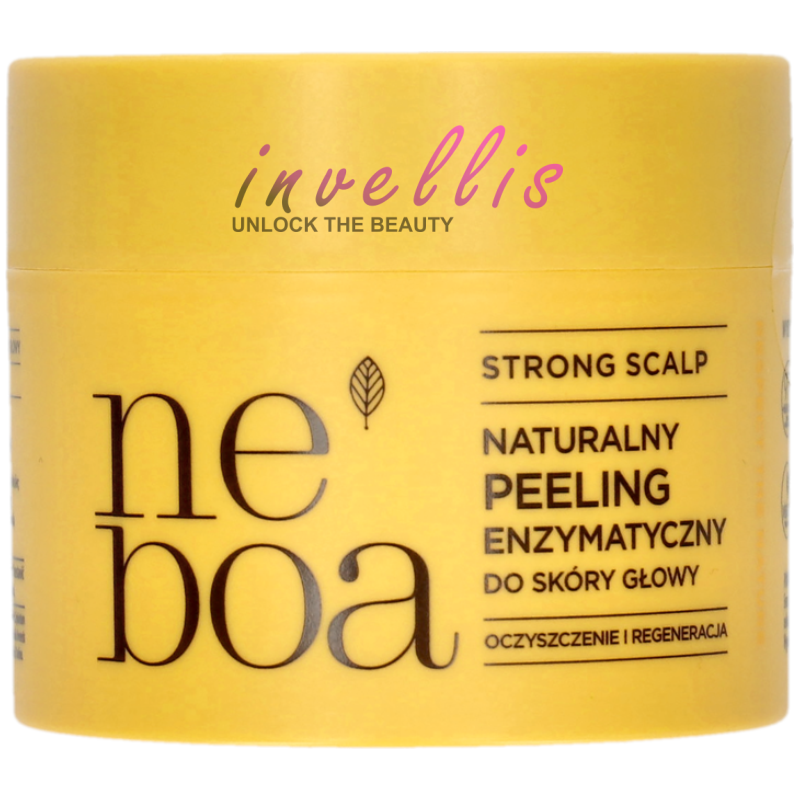NEBOA STRONG SCALP NATURALNY PEELING ENZYMATYCZNY DO SKORY GLOWY OCZYSZCZANIE I REGENERACJA 150ML