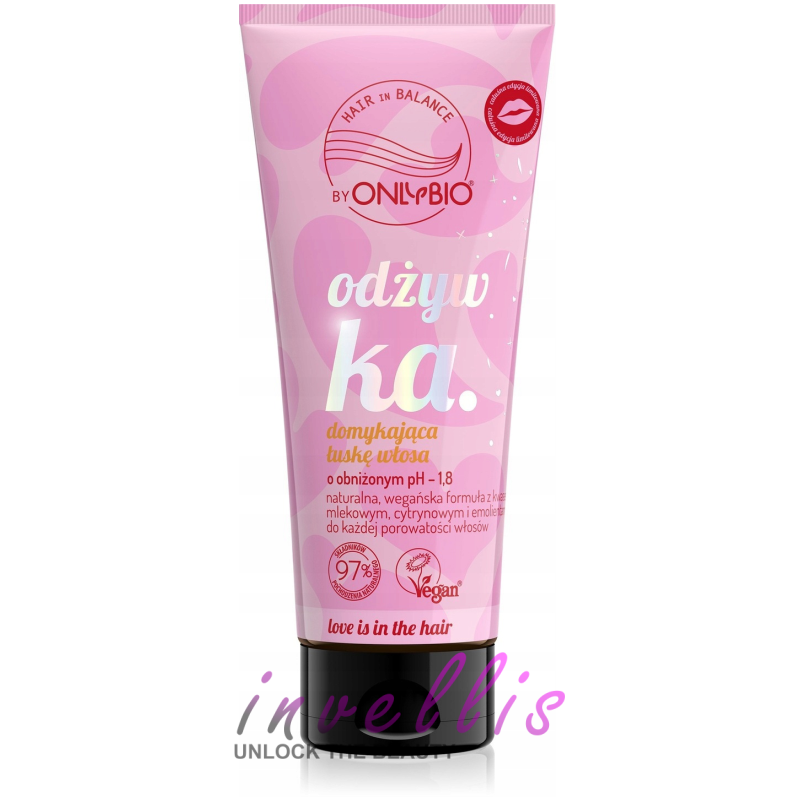 ONLYBIO LOVE IS IN THE HAIR ODZYWKA DOMYKAJACA LUSKE WLOSA 200ML