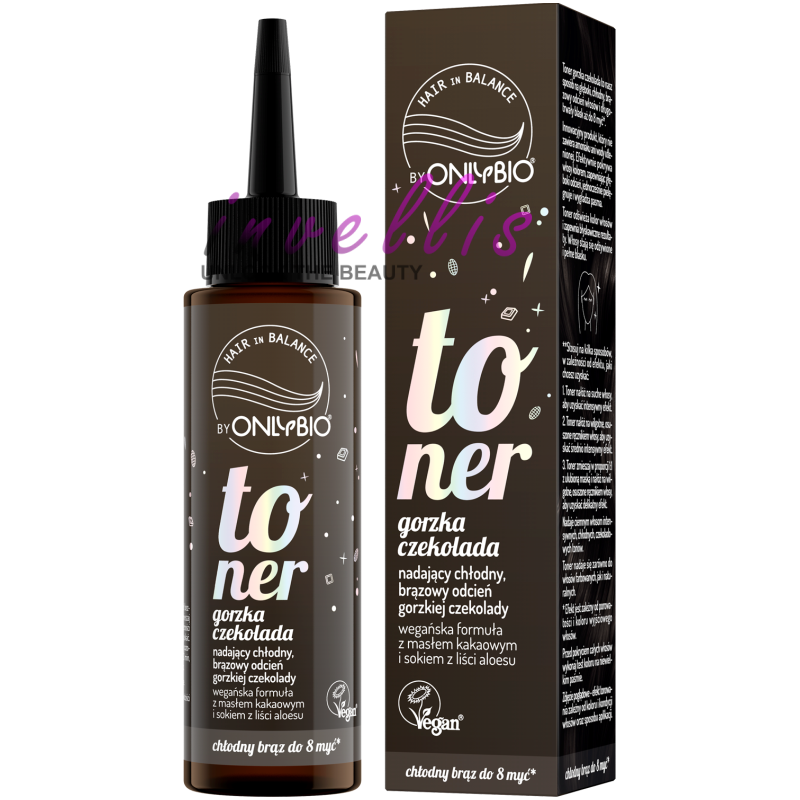 ONLYBIO TONER GORZKA CZEKOLADA 100ML