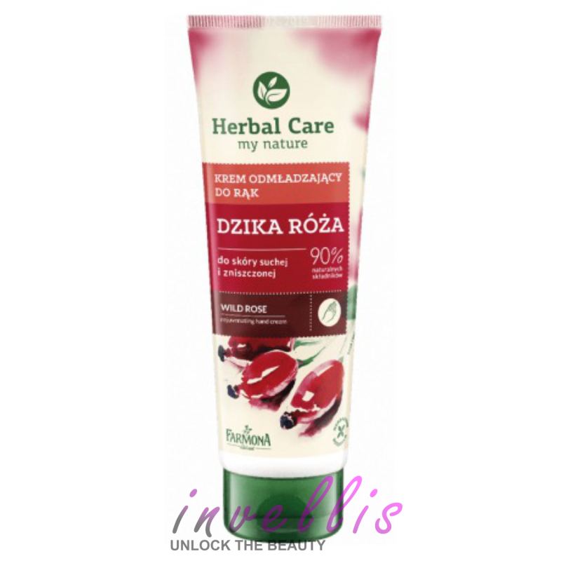 HERBAL CARE KREM DO RAK ODMLADZAJACY Z DZIKIEJ ROZY 100ML