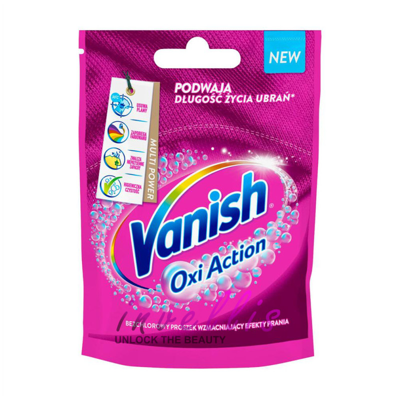 VANISH ODPLAMIACZ W PROSZKU OXY ACTION PINK 30G