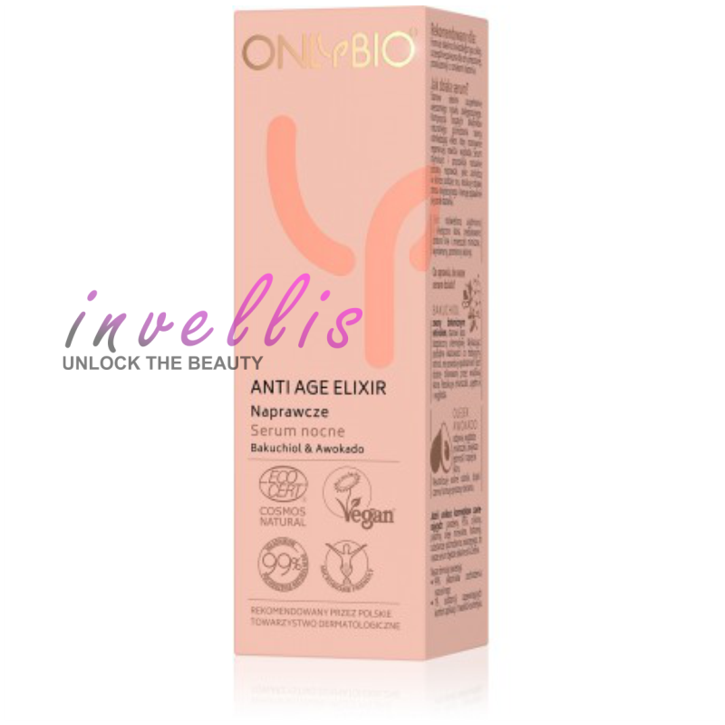 ONLYBIO ANTI AGE ELIXIR NAPRAWCZE SERUM NOCNE 30ML