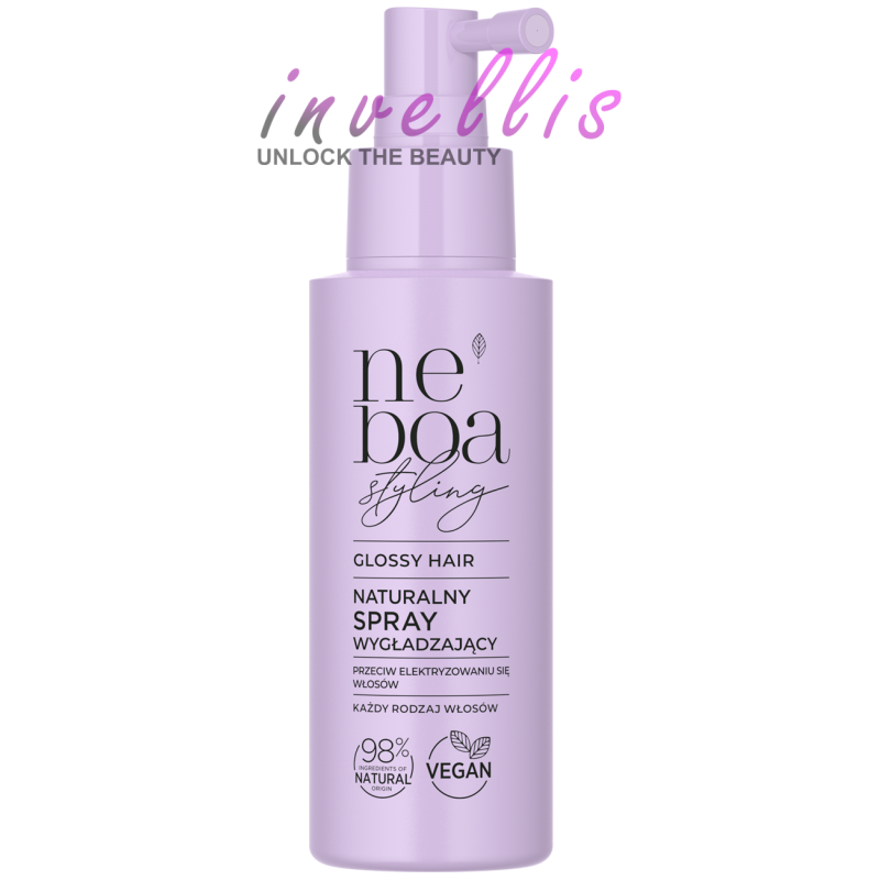 NEBOA GLOSSY HAIR WYGLADZAJACA MGIELKA ANTI STATIC PRZECIW ELEKTRYZOWANIU SIE WLOSOW 100ML