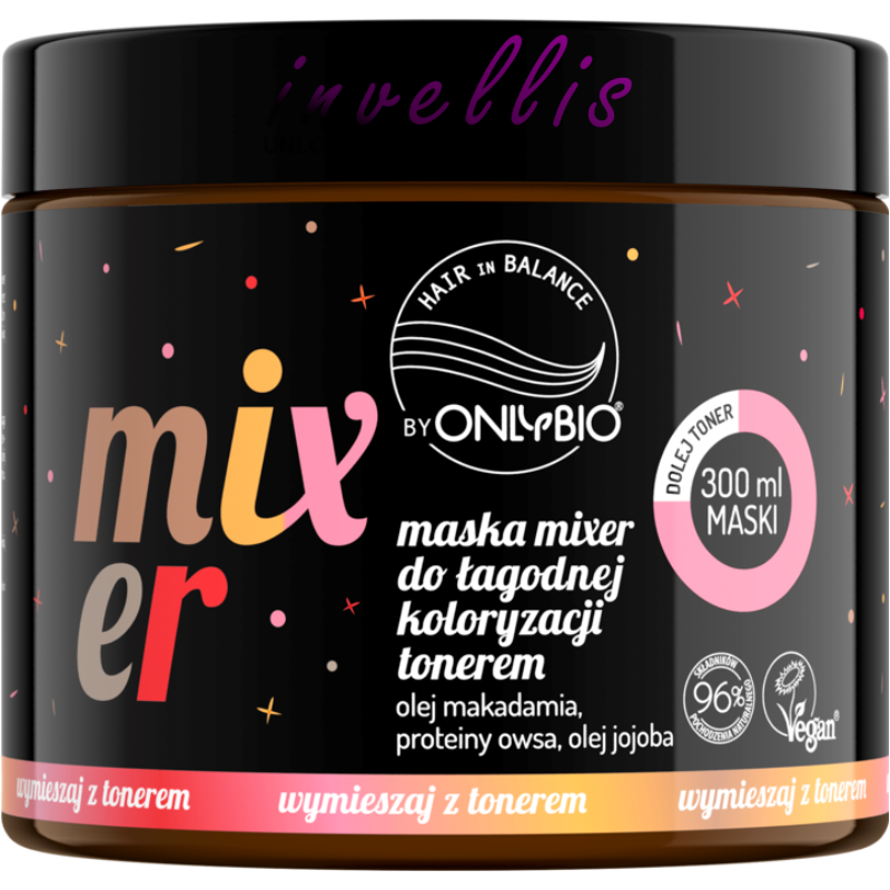 ONLYBIO MASKA MIXER DO LAGODNEJ KOLORYZACJI TONEREM 300ML
