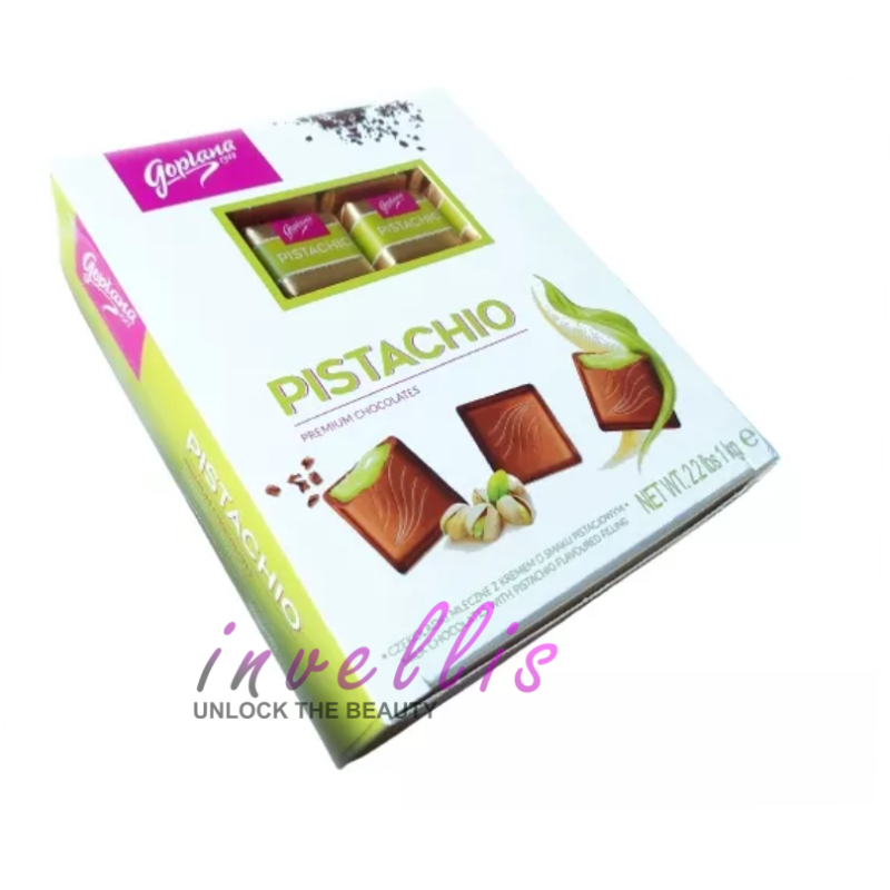 GOPLANA CZEKOLADKI PISTACHIO PISTACJOWE CZEKOLADKI MLECZNE 1KG