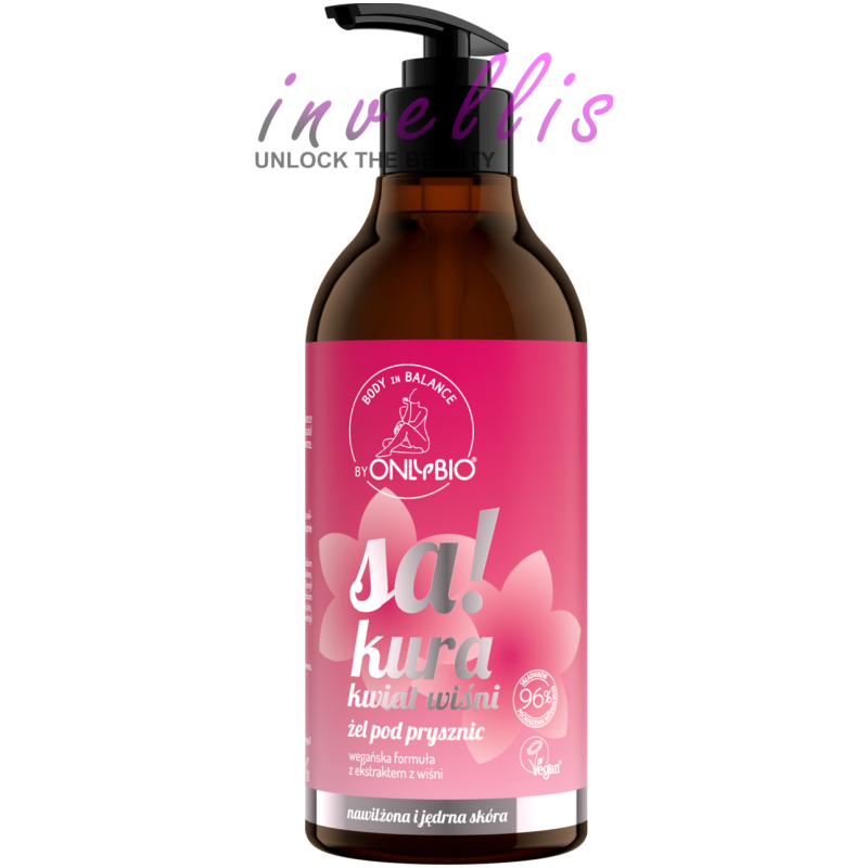 ONLYBIO BODY IN BALANCE SHOWER GEL SAKURA CHERRY BLOSSOM 400ML