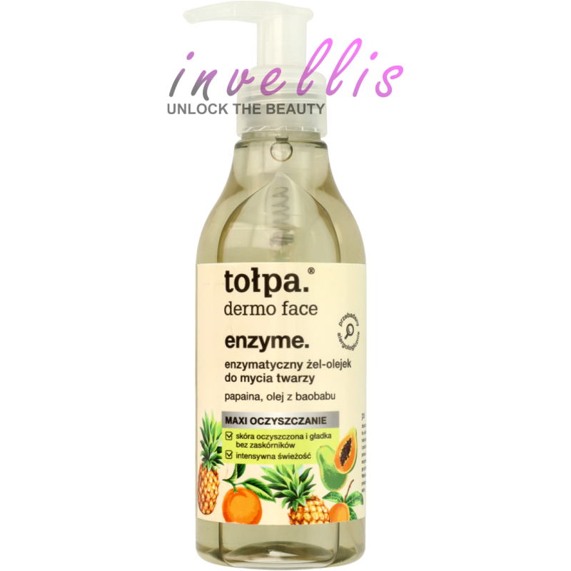 TOLPA FACE ENZYME ENZYMATIC GEL-OIL FOR FACE WASH MAXI CLEANSING 195ML