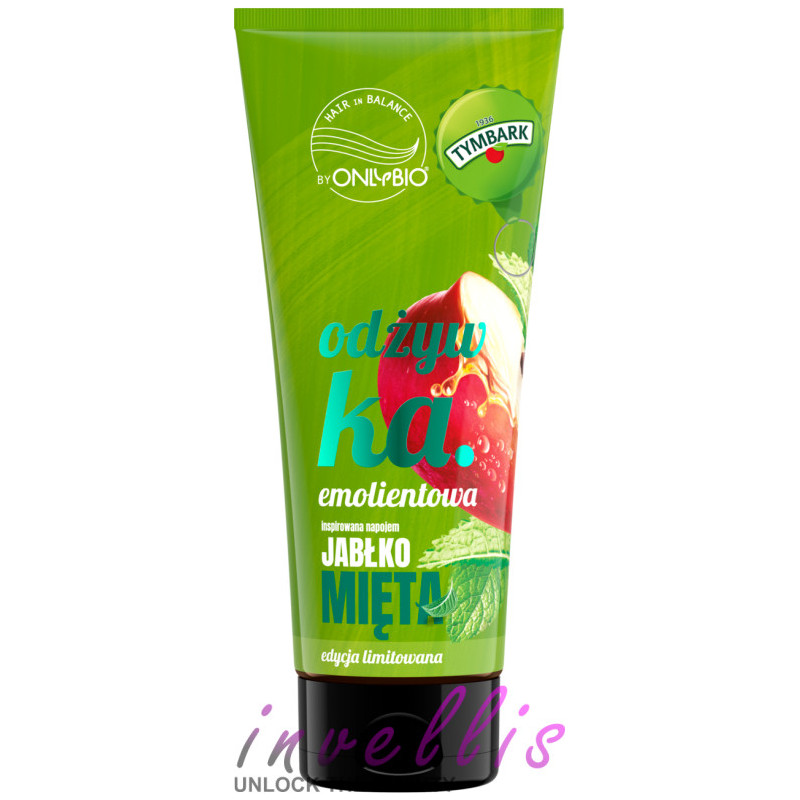 ONLYBIO ODZYWKA DO WLOSOW EMOLIENTOWA JABLKO MIETA 200ML
