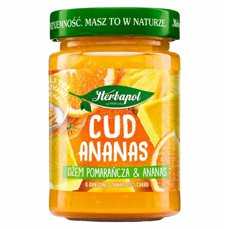 HERBAPOL DZEM POMARANCZA ANANAS 280G