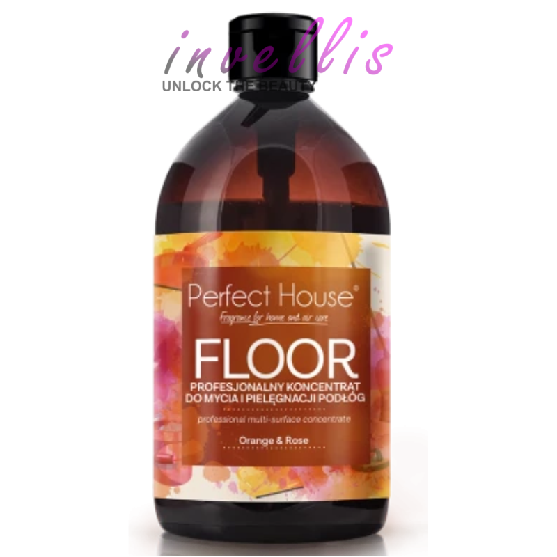 PERFECT HOUSE PROFESSIONAL CONCENTRATE FOR CLEANING AND MAINTENANCE OF FLOORS ORANGE AND ROSE 480ML