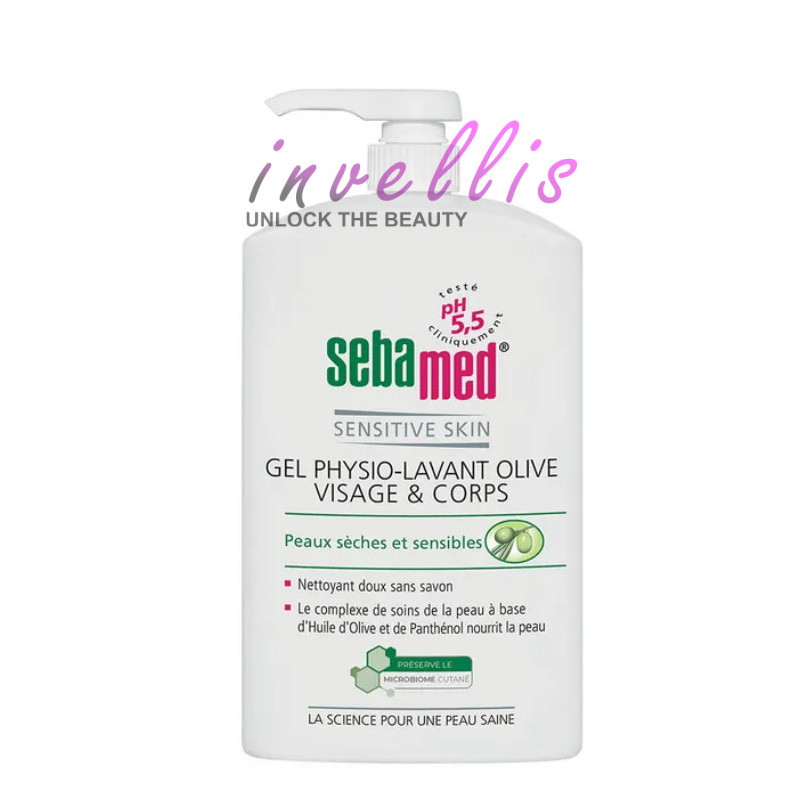 SEBAMED OLIWKOWY ZEL DO MYCIA TWARZY I CIALA 1000ML