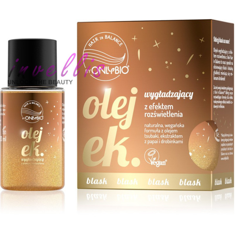 ONLYBIO OLEJEK WYGLADZAJACY Z EFEKTEM ROZSWIETLENIA 20ML