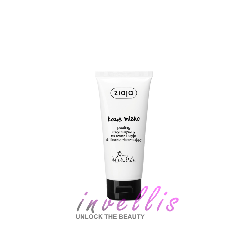 ZIAJA KOZIE MLEKO PEELING ENZYMATYCZNYNA TWARZ SZYJA 75ML kasztelan bedford polski sklep uk invellis online onlybio neboa ziaja