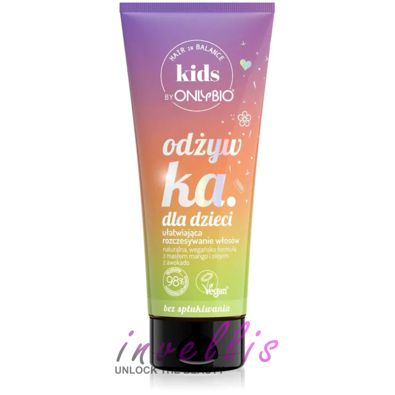 ONLYBIO ODZYWKA DLA DZIECI BEZ SPLUKIWANIA ULATWIAJACA ROZCZESYWANIE WLOSOW 200ML