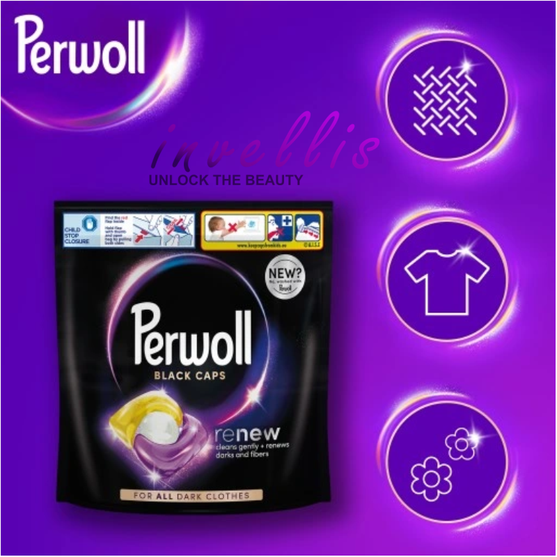 HENKEL PERWOLL CAPSULES FOR WASHING BLACK CAPS 35 PCS 472.5G