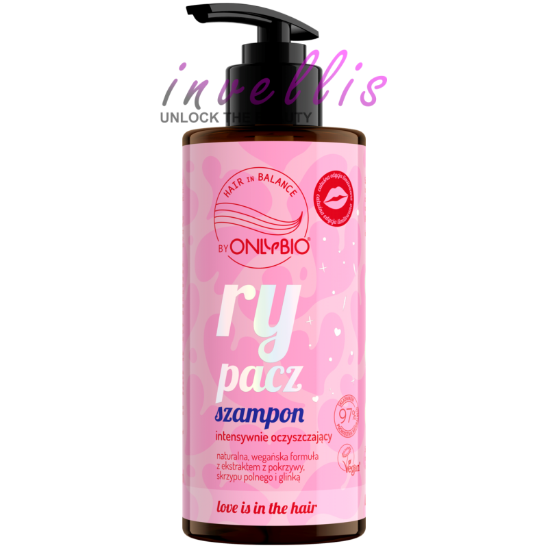 ONLYBIO LOVE IS IN THE HAIR INTENSELY CLEANSING SHAMPOO 300ML
