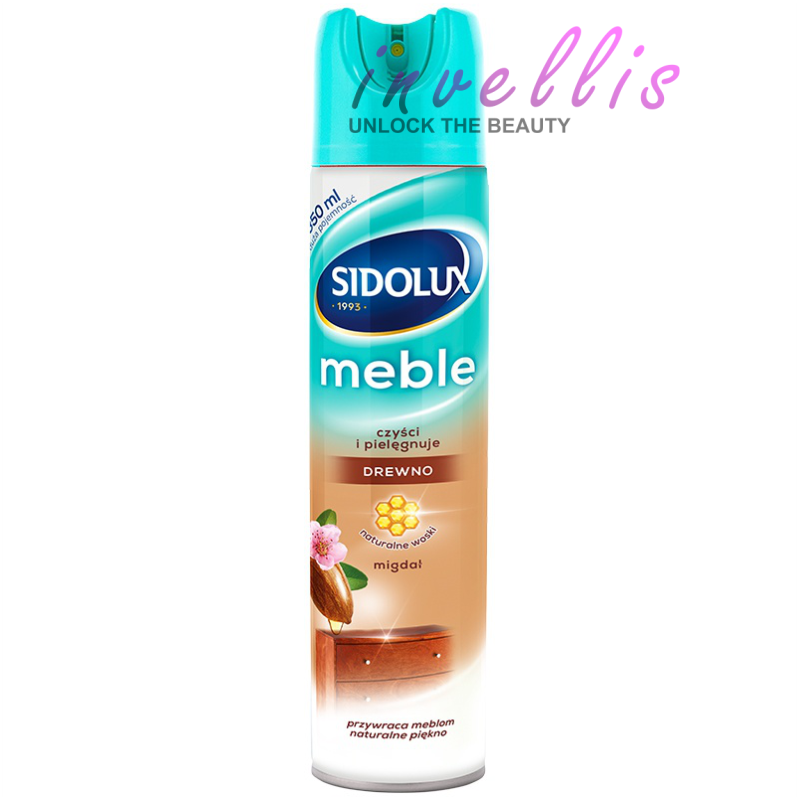 SIDOLUX M SPRAY DO PIELEGNACJI MEBLI MIGDALOWY 350ML