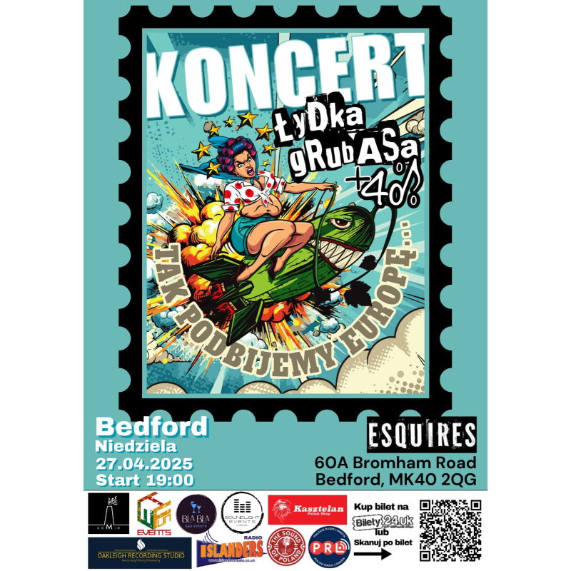 TICKET LYDKA GRUBASA 27.04.2025 BEDFORD