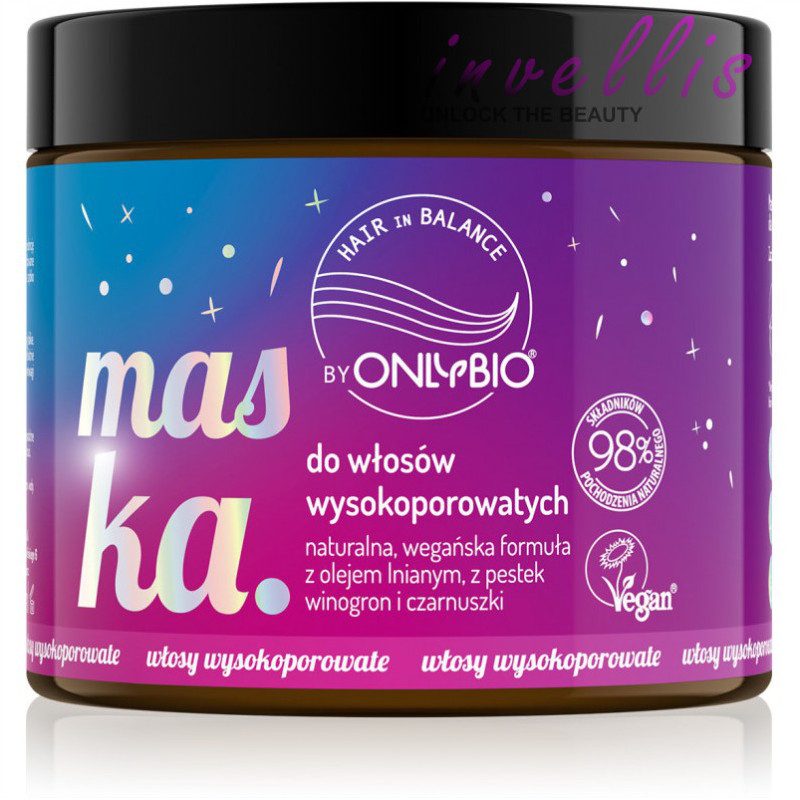ONLYBIO HAIR MASK FOR HIGH POROSITY HAIR 400ML