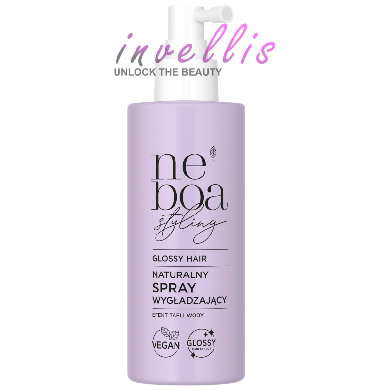 NEBOA GLOSSY HAIR NATURALNY SPRAY WYGLADZAJACY EFEKT TAFLI WODY 175ML