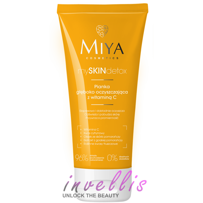 MIYA MY SKIN DETOX PIANKA DO MYCIA TWARZY GLEBOKO OCZYSZCZAJACA Z WITAMINA C 100ML