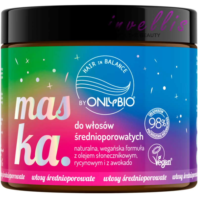 ONLYBIO MEDIUM POROSITY HAIR MASK 400ML