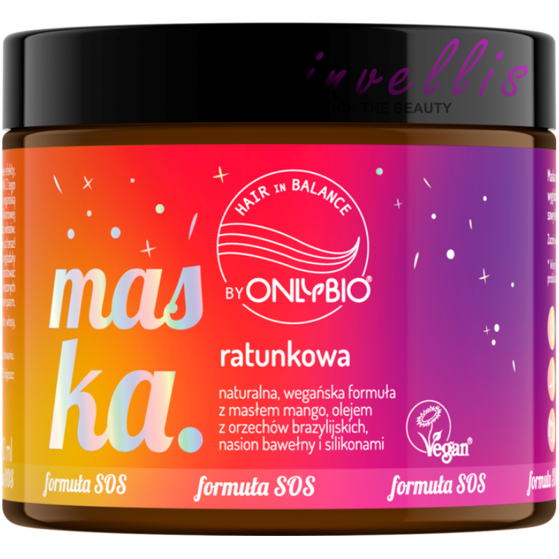 ONLYBIO HAIR IN BALANCE RESCUE MASK FOR ALL HAIR POROSITY 200ML