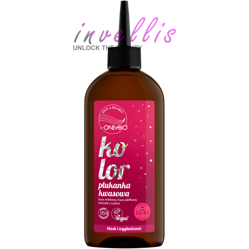 ONLYBIO HAIR BALANCE KOLOR PLUKANKA KWASOWA 300ML