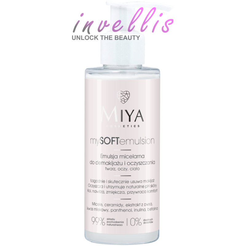 MIYA MY SOFT EMULSION EMULSJA MICELARNA DO DEMAKIJAZU I OCZYSZCZANIA 140ML