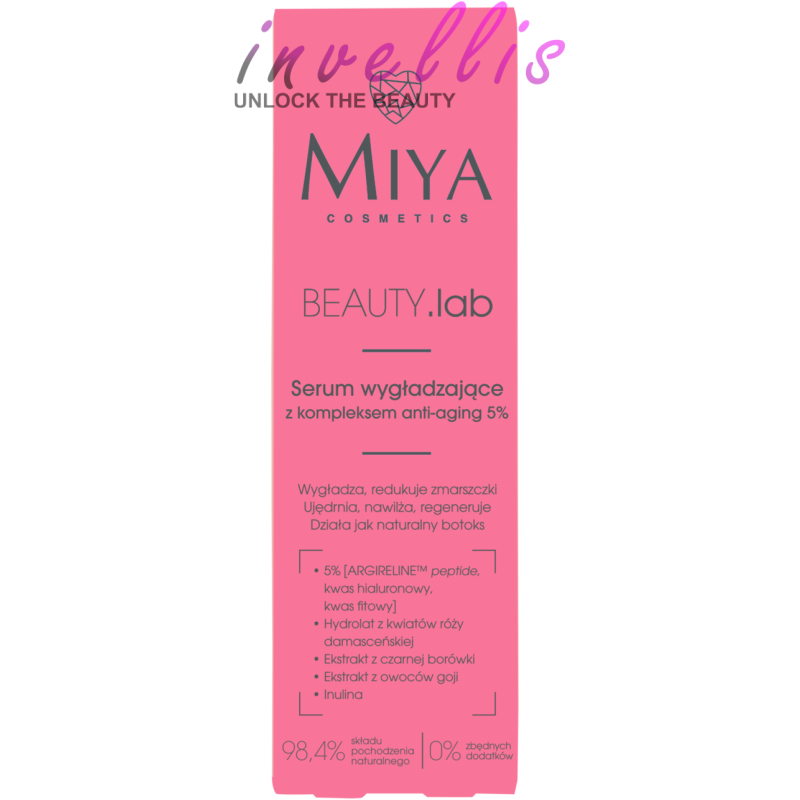 MIYA BEAUTY LAB SERUM DO TWARZY WYGLADZAJACE KOMPLEKS ANTI-AGING 5% 30ML