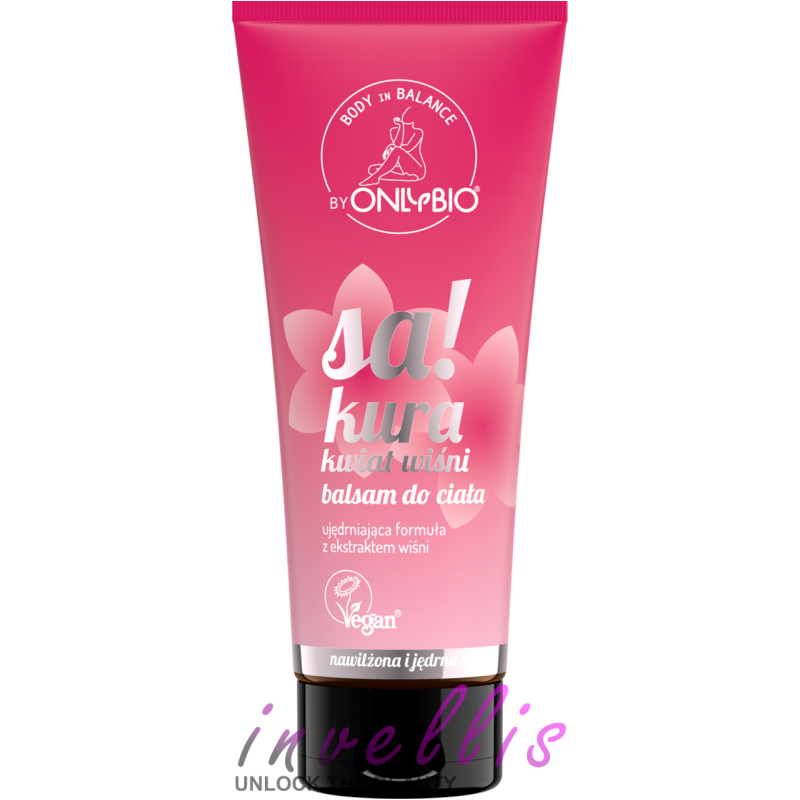 ONLYBIO BODY IN BALANCE BODY LOTION SAKURA CHERRY BLOSSOM 200ML