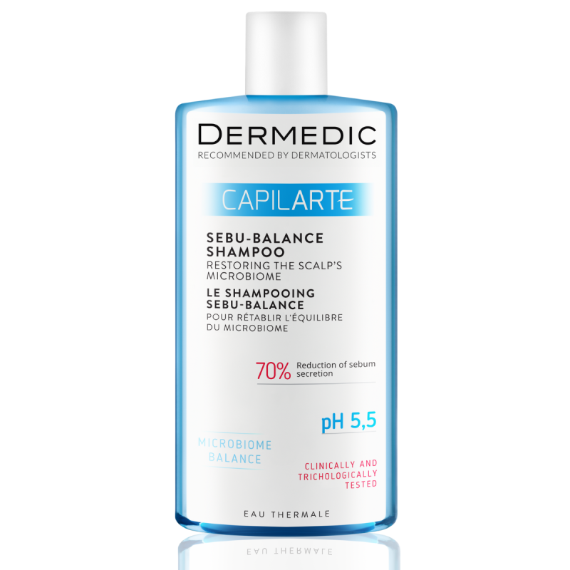 DERMEDIC CAPILARTE SEBU BALANCE SHAMPOO RESTORING THE SCALP'S MICROBIOME BALANCE FOR GREASY HAIR 300ML