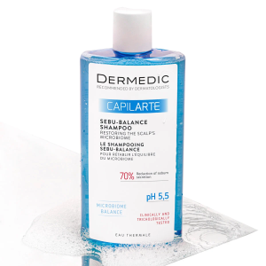 DERMEDIC CAPILARTE SEBU BALANCE SHAMPOO RESTORING THE SCALP'S MICROBIOME BALANCE FOR GREASY HAIR 300ML kasztelan bedford polski 