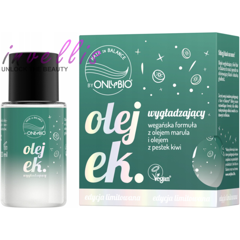 ONLYBIO HAIR IN BALANCE OLEJEK WYGLADZAJACY DO WLOSOW KIWI 20ML